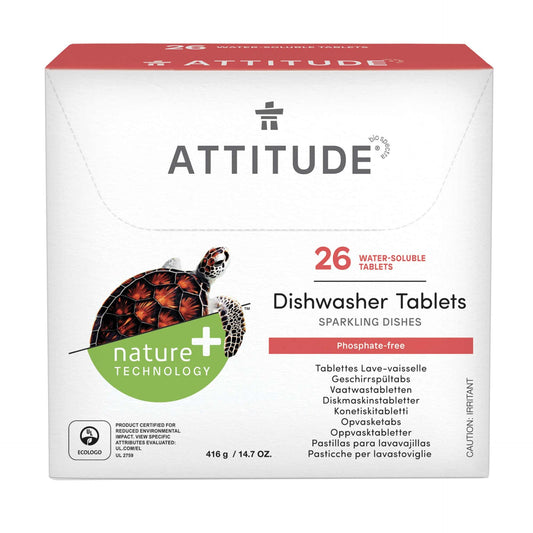 ATTITUDE Dishwasher Detergent Eco Pouches